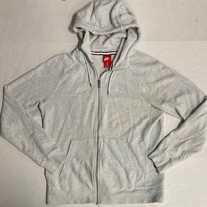 Nike Legacy Full-Zip Hoodie Platinum 805057-043 SZ Medium  